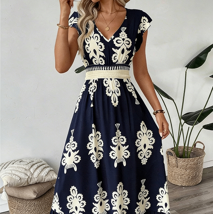 Seraphina™ Classic Print Maxi Dress