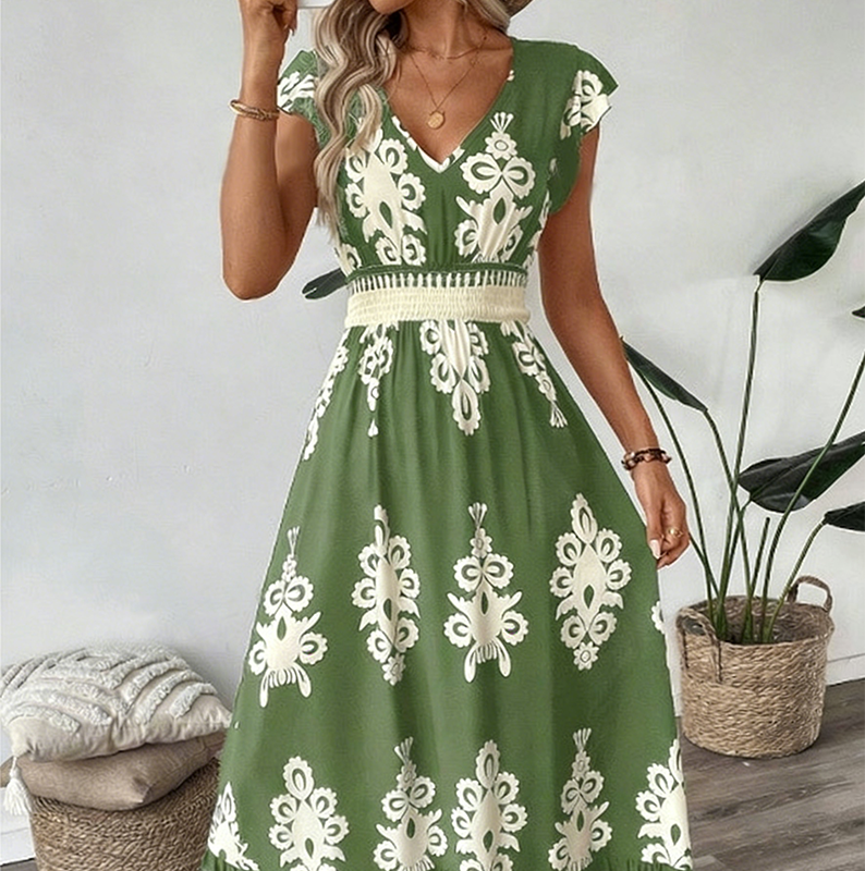 Seraphina™ Classic Print Maxi Dress