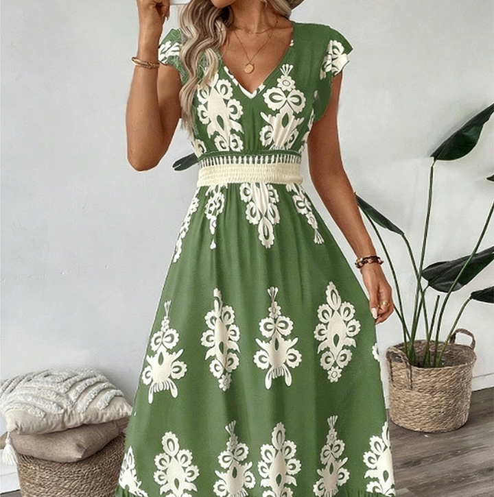 Seraphina™ Classic Print Maxi Dress