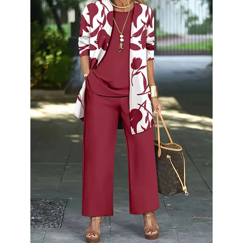 Women's Casual and Comfortable 3-Piece Set: Elegant, Soft, and Perfect for Everyday Wear ✨💃