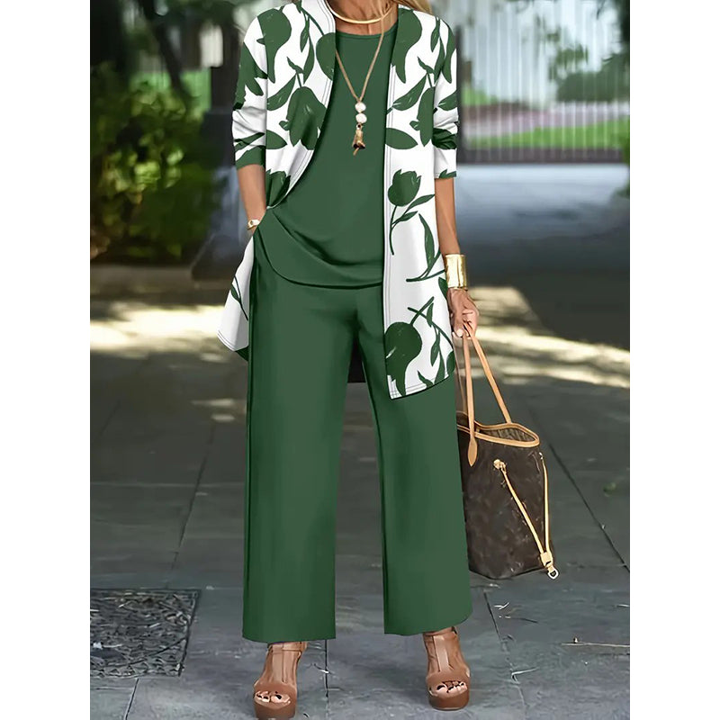 Women's Casual and Comfortable 3-Piece Set: Elegant, Soft, and Perfect for Everyday Wear ✨💃